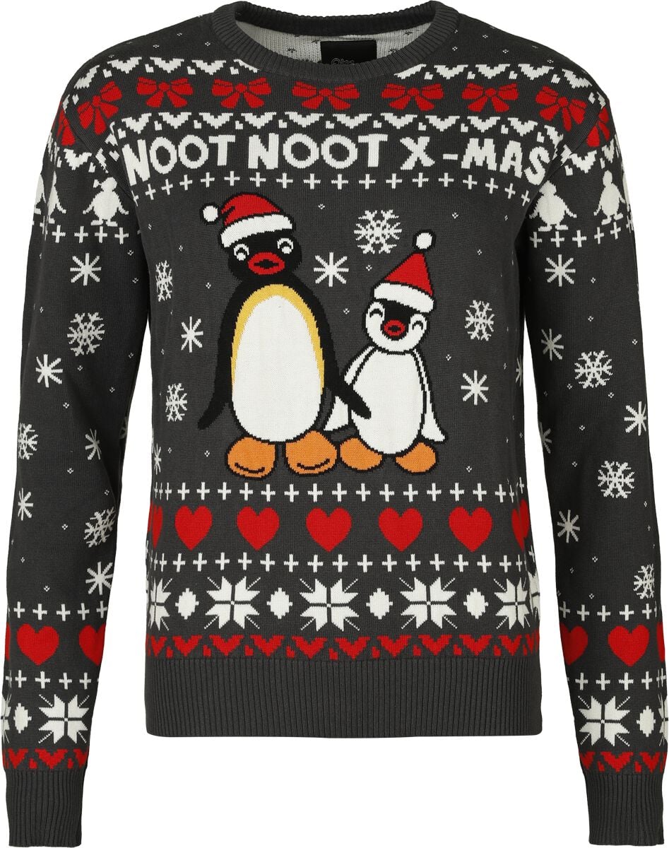Pingu Weihnachtspullover - Noot X-Mas - S bis 3XL - für Damen - Größe S - multicolor  - EMP exklusives Merchandise!