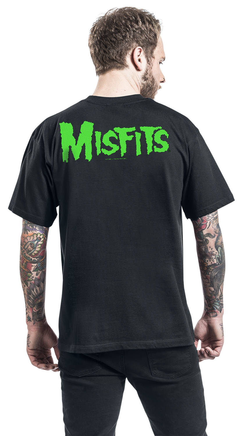Misfits Jarek Skull T-Shirt schwarz - 13.05% Rabatt