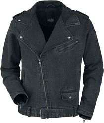Biker Style Jeans Jacket, Rock Rebel by EMP, Jeansjacke