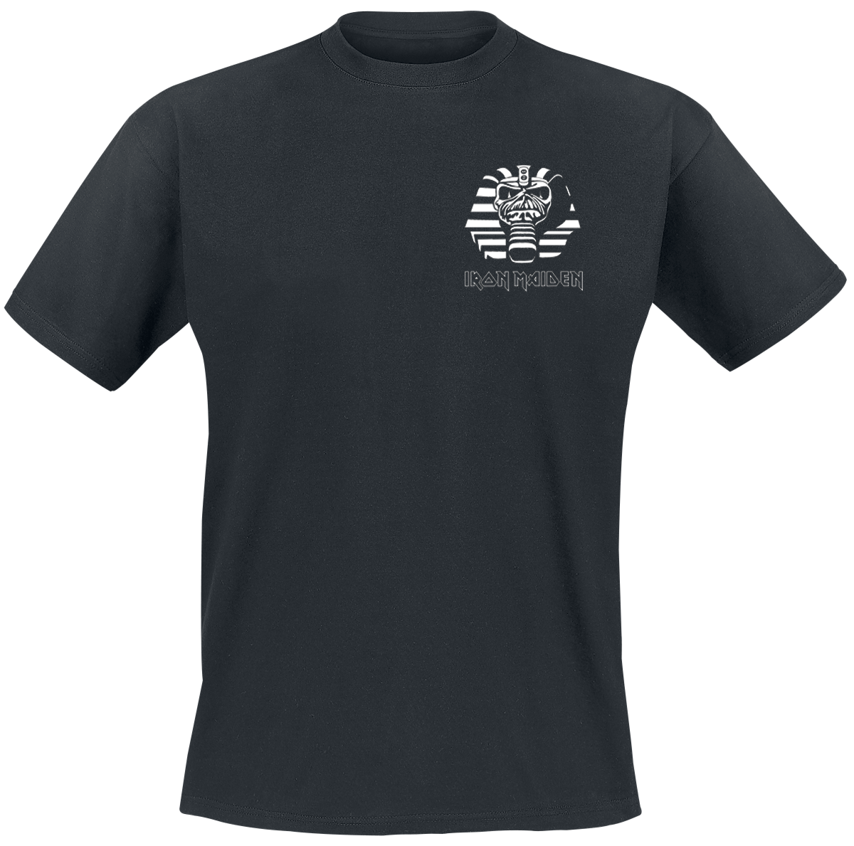 T-Shirt  di Iron Maiden - Powerslave Line Drawing pocket print - Uomo - nero
