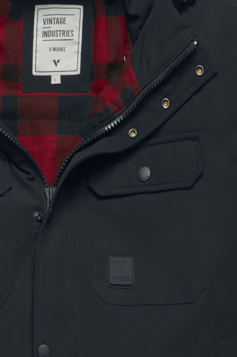 Vintage Industries Gareth Jacket Übergangsjacke schwarz