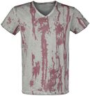 Blood Splatter V-Neck, Rock Rebel by EMP, T-Shirt
