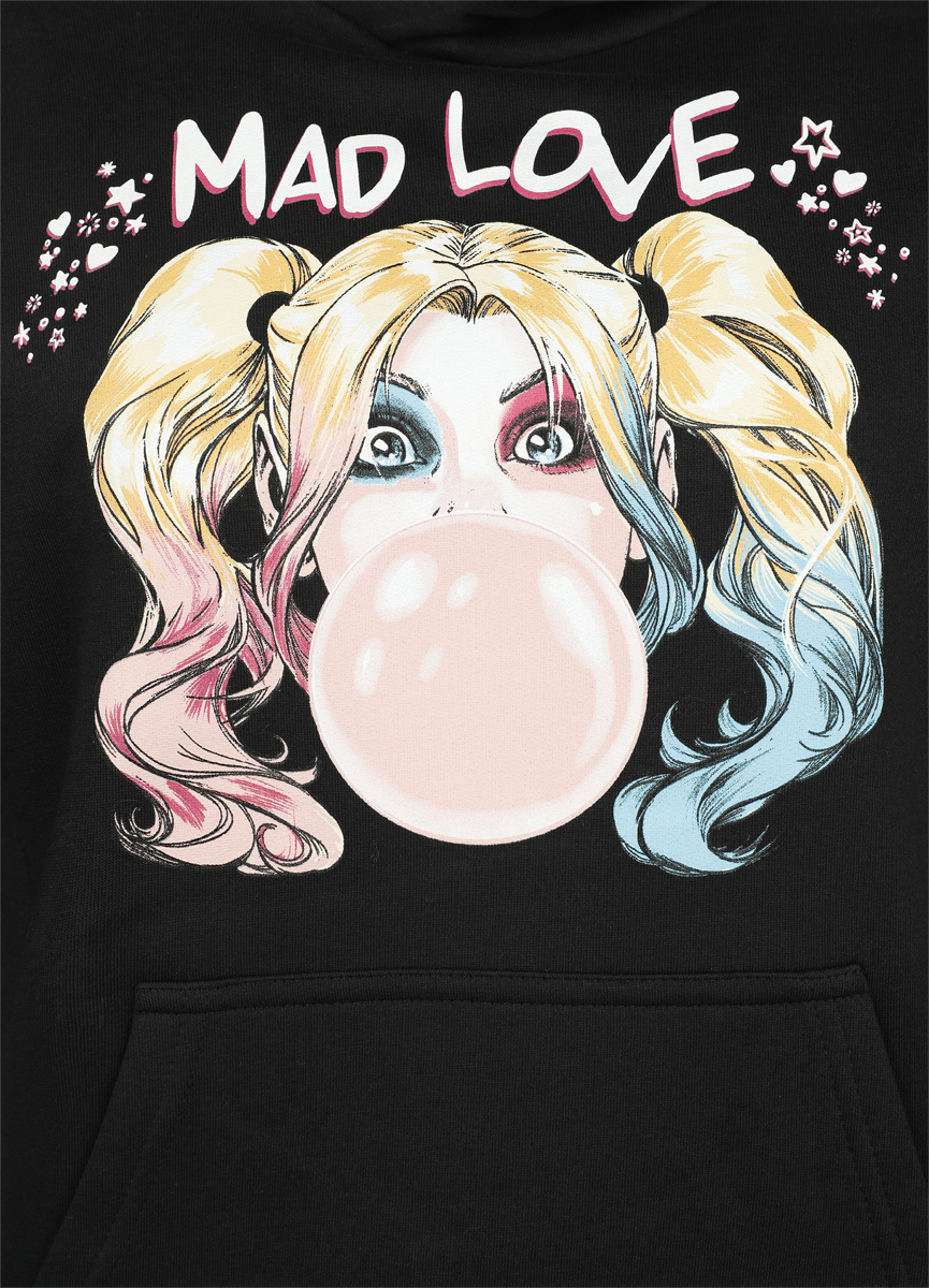 Suicide Squad - DC Comics Kapuzenpullover - Harley Quinn - Mad Love - S bis XL - für Damen - Größe L - schwarz  - Lizenzierter Fanartikel