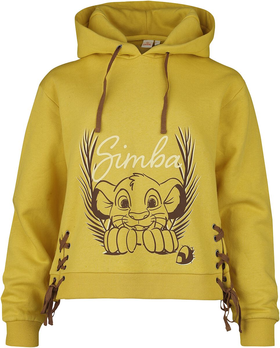 Sweat-shirt à capuche Disney de Le Roi Lion - Simba - S à XXL - pour Femme - jaune
