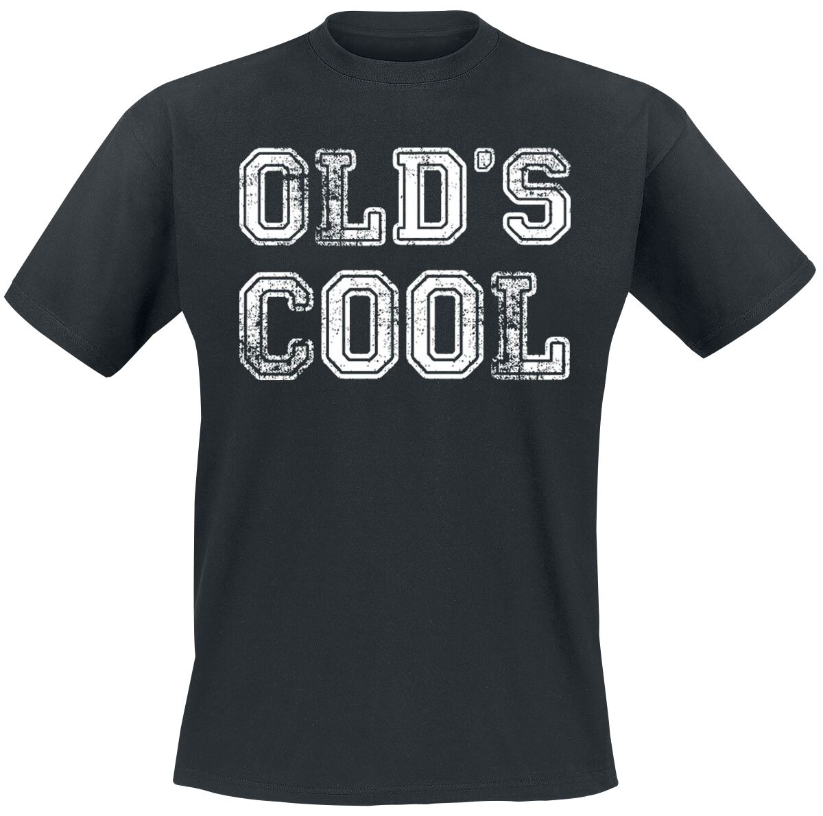Sprüche Old`s Cool T-Shirt schwarz in XL