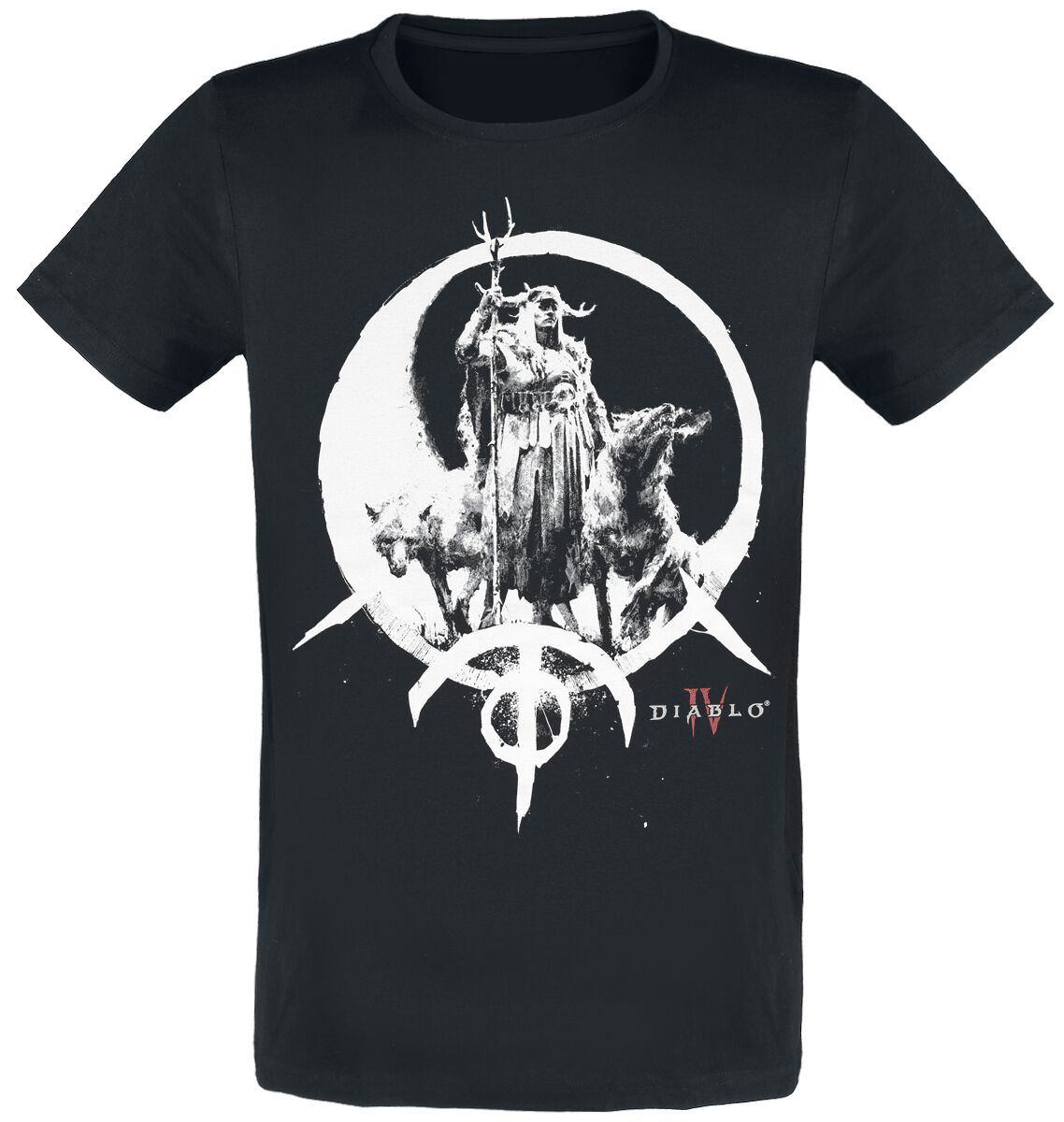 Diablo - Gaming T-Shirt - 4 - Druid - S bis XXL - für Männer - Größe XL - schwarz