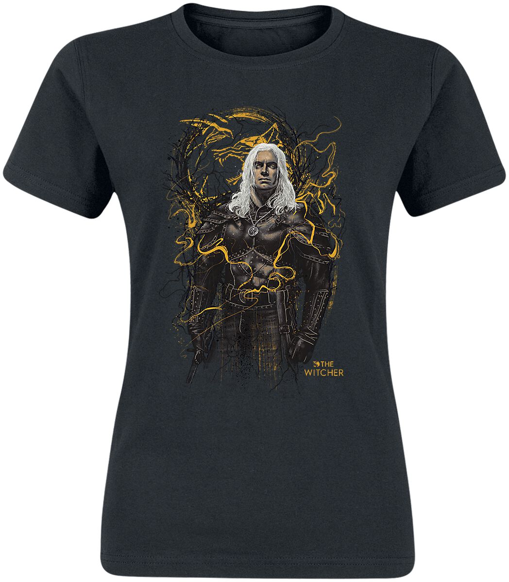 T-Shirt Manches courtes de The Witcher - Smoking Wolf - S à XXL - pour Femme - noir