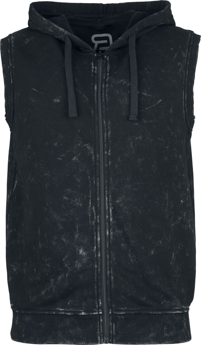 4068143321129 - Grau-melierte Sweat Weste mit Kapuze Weste grau meliert in M