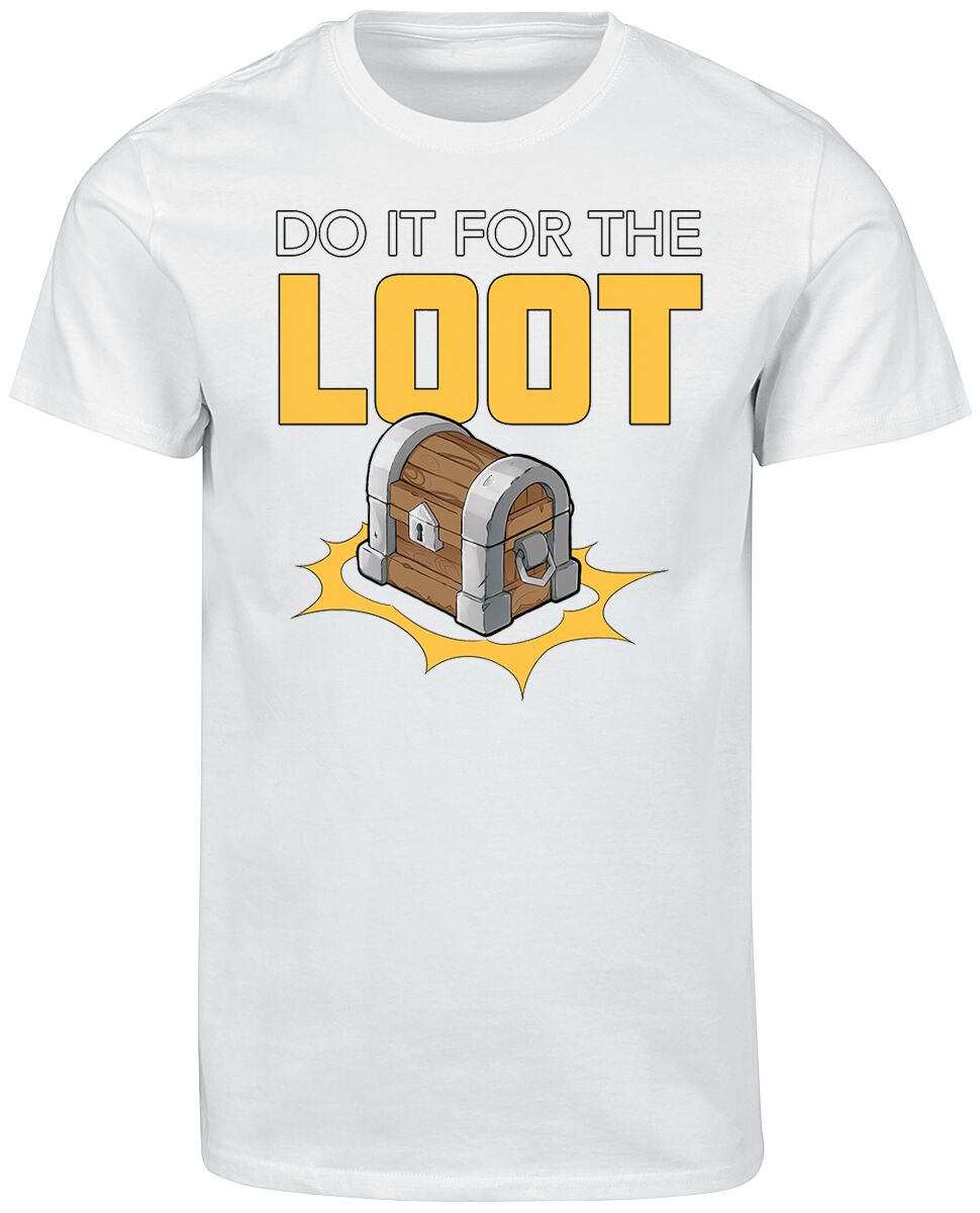 Slogans Do It For the Loot! T-Shirt white