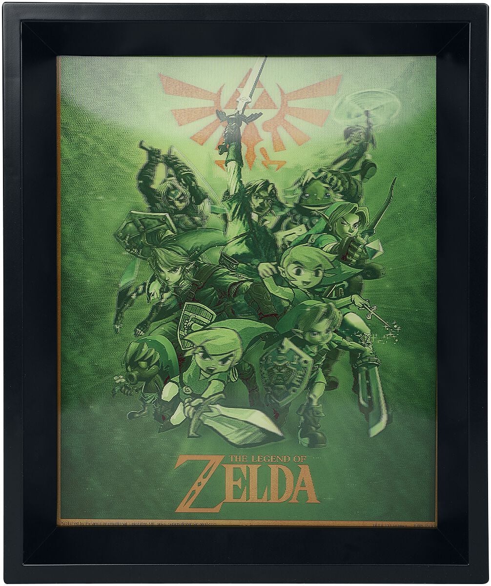 The Legend Of Zelda - Gaming Wandbild - Link 3D Bild - multicolor