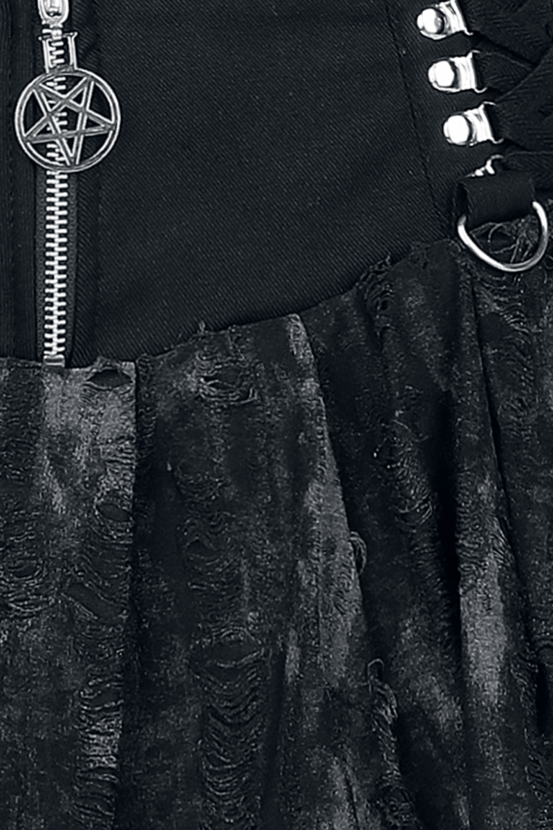 4068143312271 - Nicandra Skirt Kurzer Rock schwarz grau in XS 4068143312271 - Nicandra Skirt Kurzer Rock schwarz grau in XS