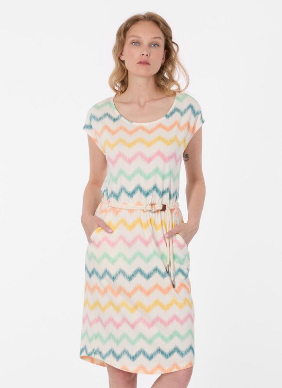 Ragwear Kurzes Kleid - LILITHE PRINT - XS bis XL - für Damen - Größe L - multicolor