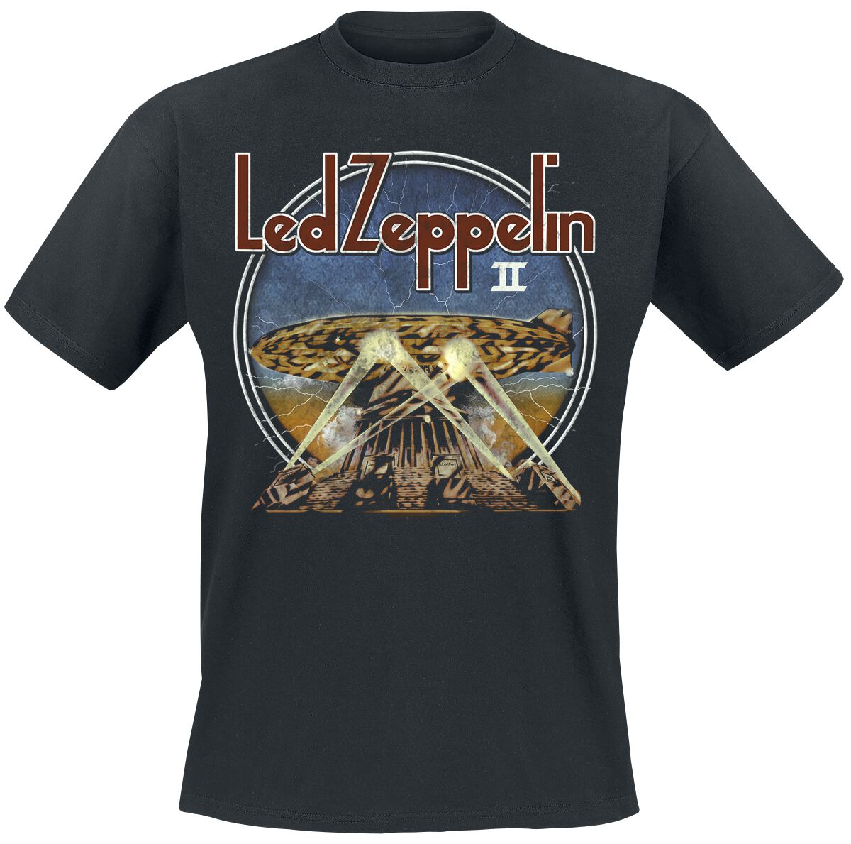 Led Zeppelin T-Shirt - LZII Searchlights - S bis XXL - für Männer - Größe S - schwarz  - Lizenziertes Merchandise!