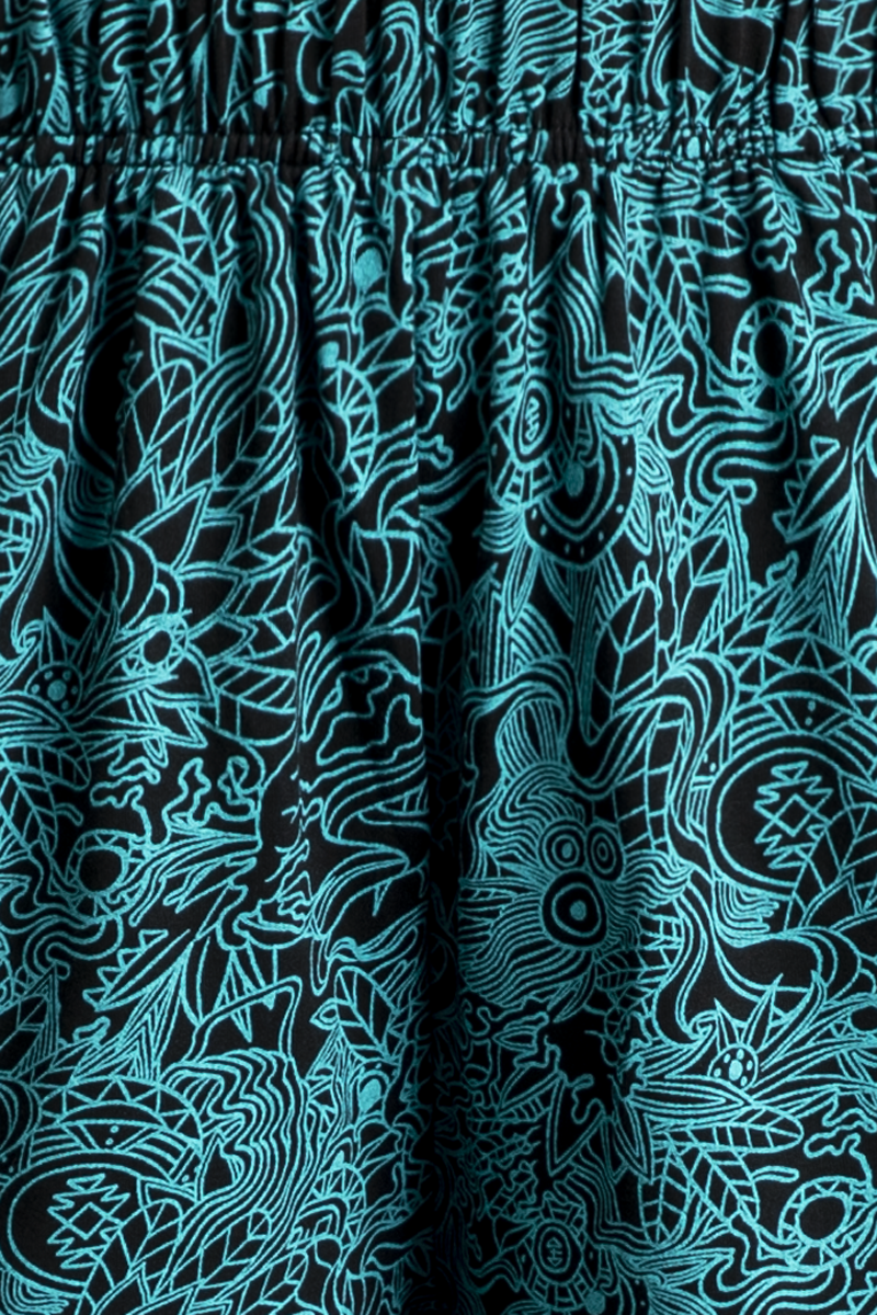 4068143319171 - Pants With Alloverprint Stoffhose schwarz in XL