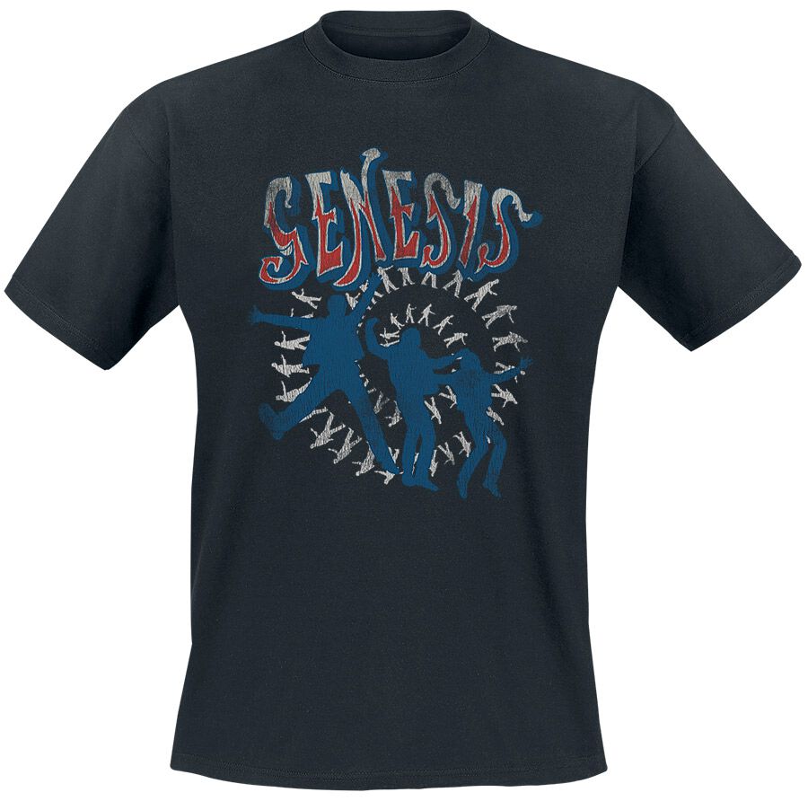 Genesis T-Shirt - Spiral Jump - S bis XXL - für Männer - Größe S - schwarz  - Lizenziertes Merchandise!