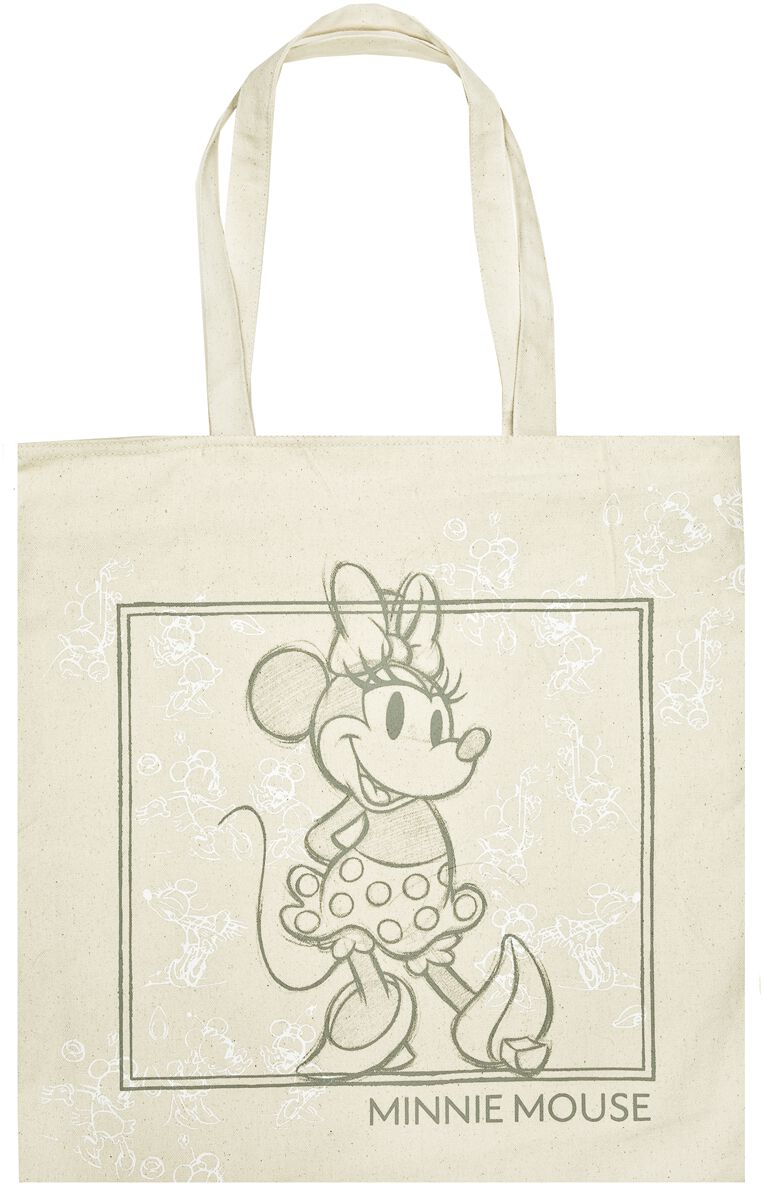 Mickey Mouse - Disney Tragetasche - Minnie - für Damen - beige  - Lizenzierter Fanartikel
