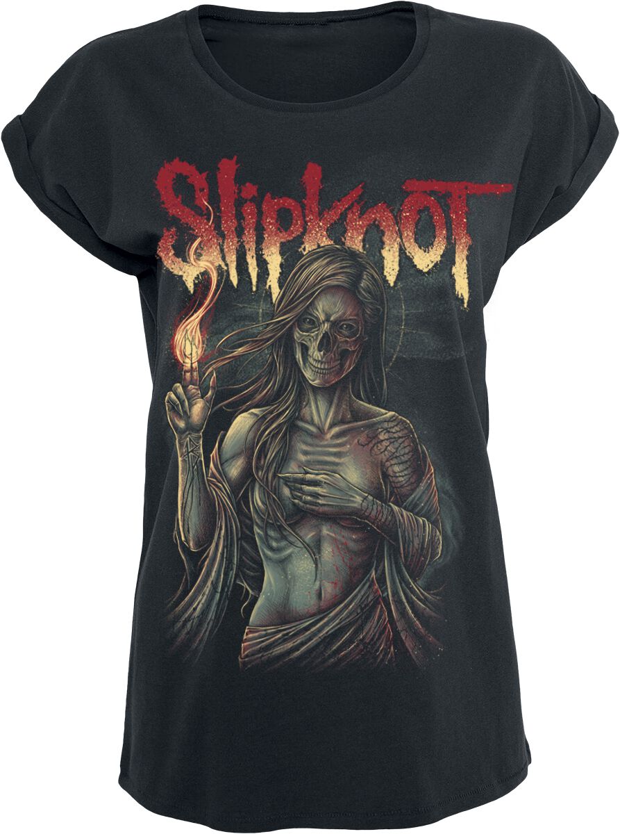 Slipknot T-Shirt - Burn Me Away - S bis 5XL - für Damen - Größe L - schwarz  - Lizenziertes Merchandise!