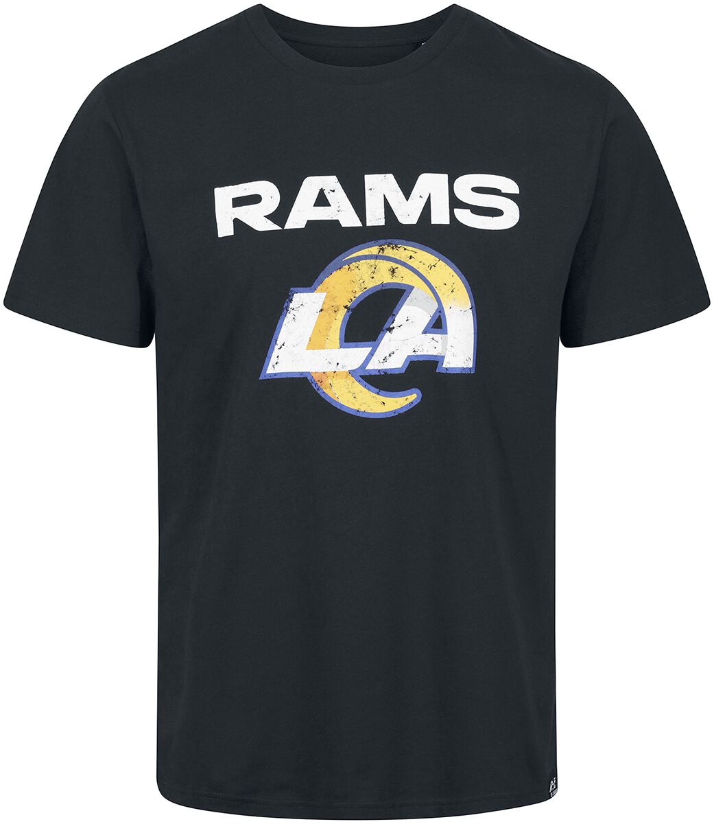 Recovered Clothing T-Shirt - NFL Rams Logo - S bis XXL - für Männer - Größe L - schwarz