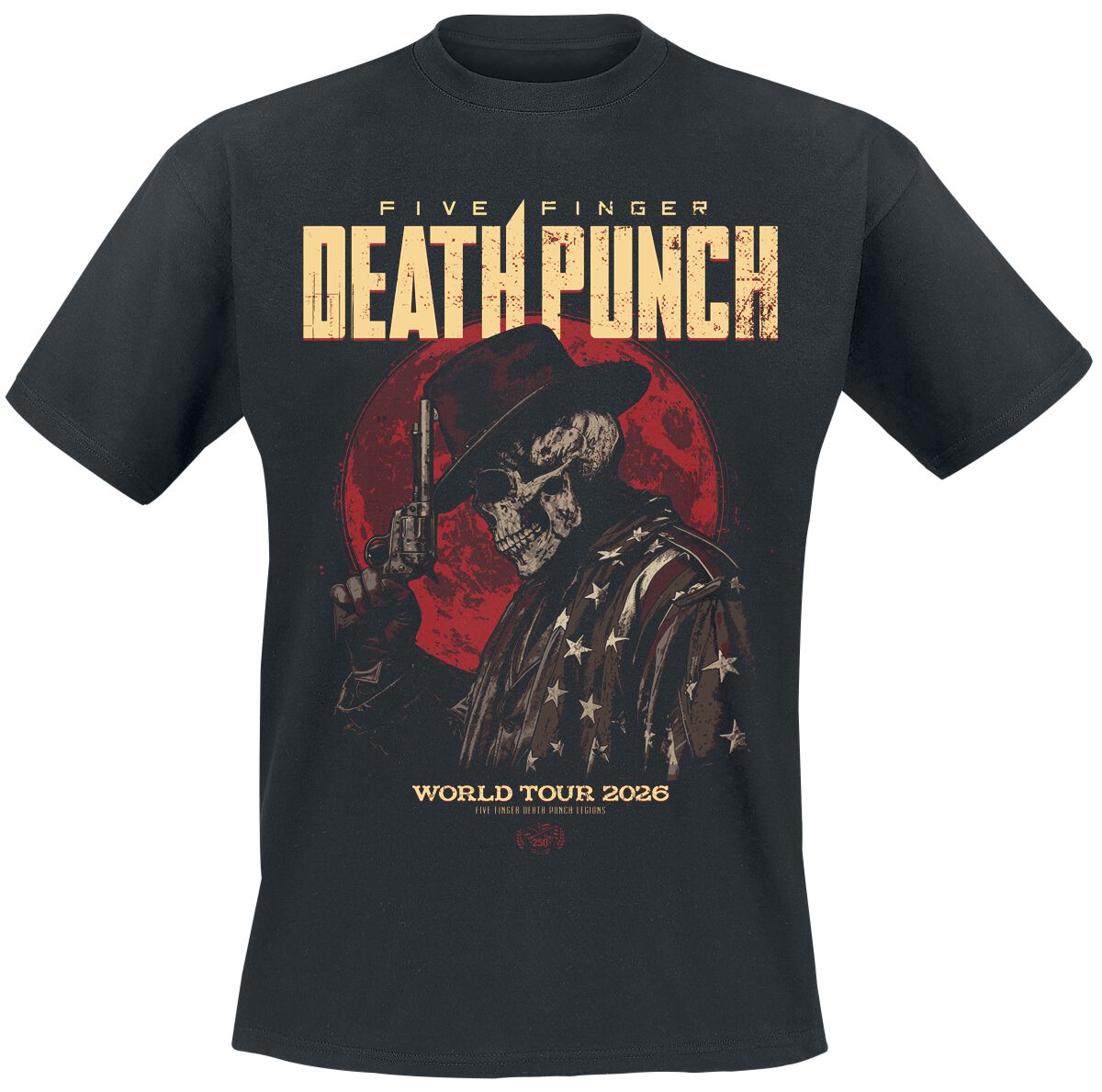 Levně Five Finger Death Punch Moon Mock Up 2 Tričko černá