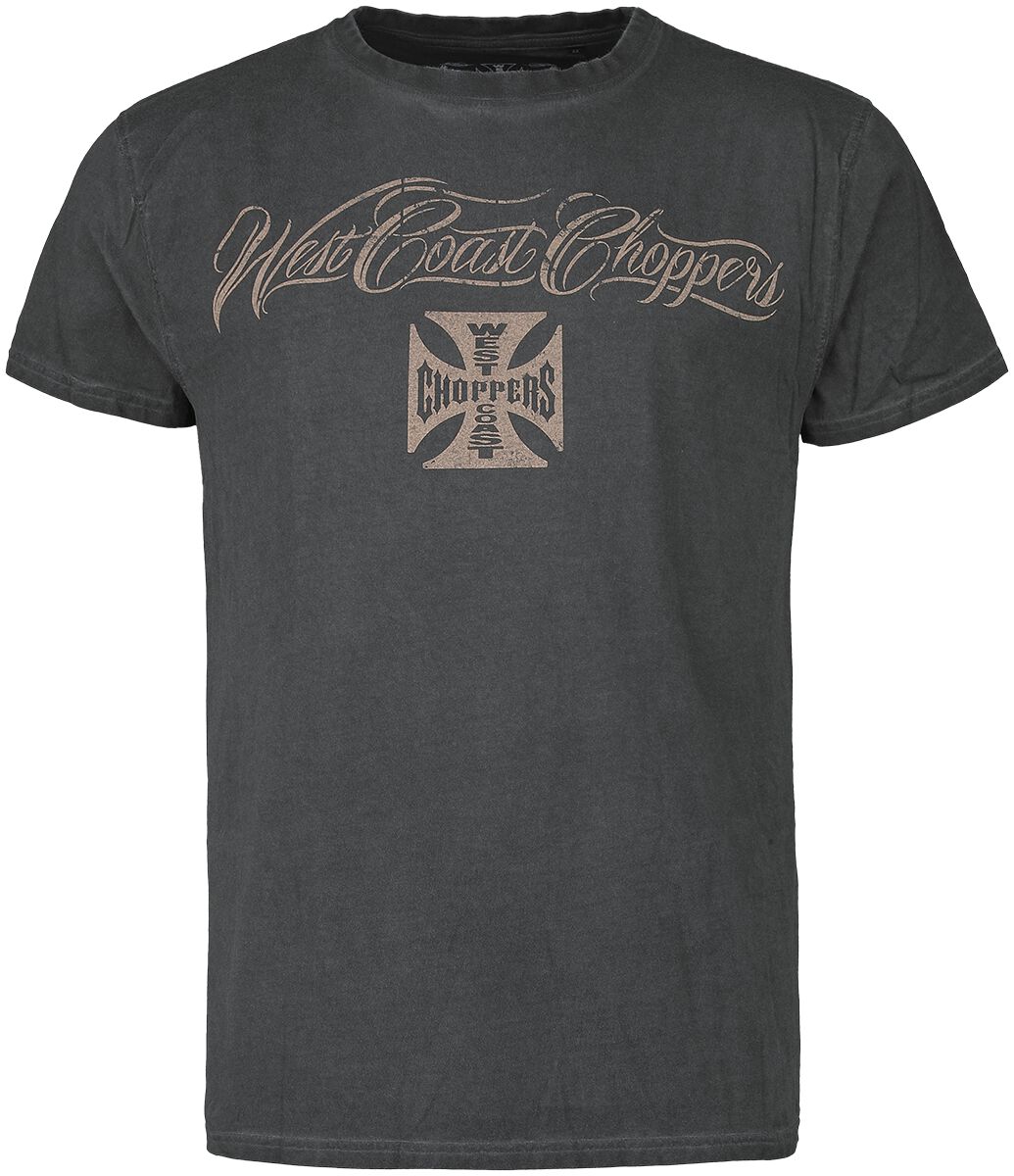 West Coast Choppers T-Shirt - Eagle Crest - S bis 4XL - für Männer - Größe L - anthrazit
