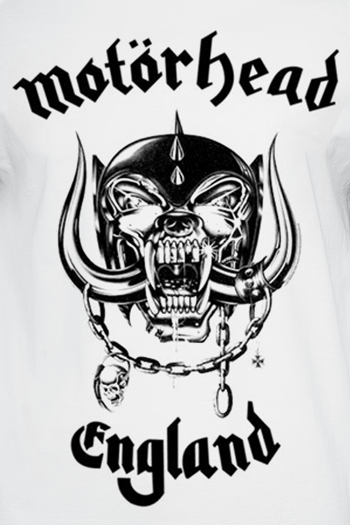 Motörhead Flat Warpig England T-Shirt weiß schwarz