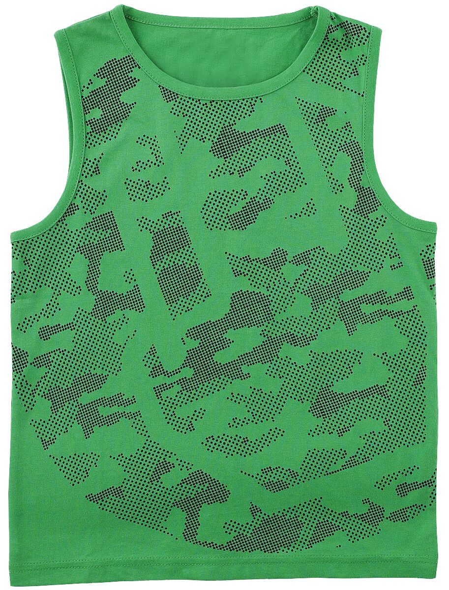 Kids Tank Top mit Camouflage Rockhand T-Shirt grün von EMP Stage Collection