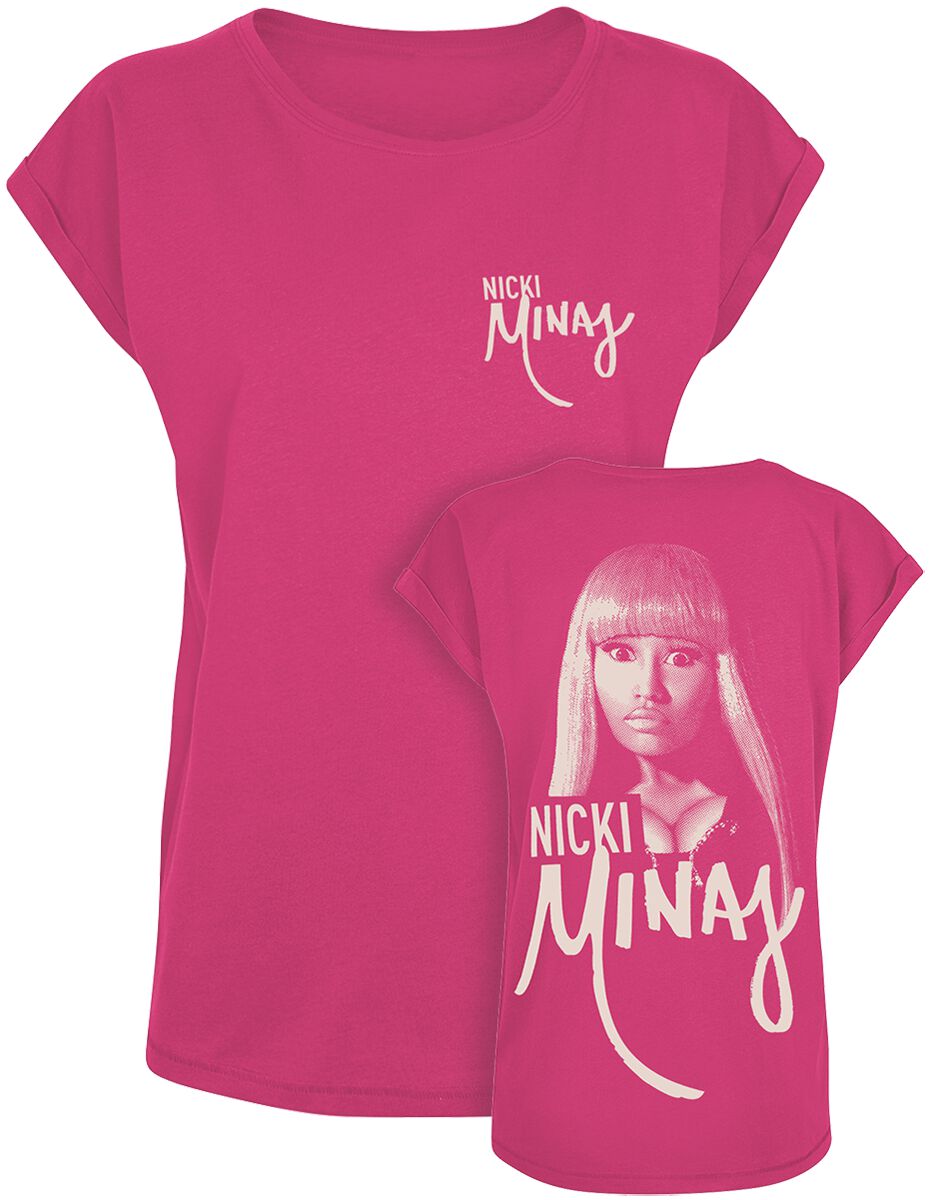 Nicki Minaj T-Shirt - Pink Halftone - S bis XXL - für Damen - Größe M - pink  - Lizenziertes Merchandise!