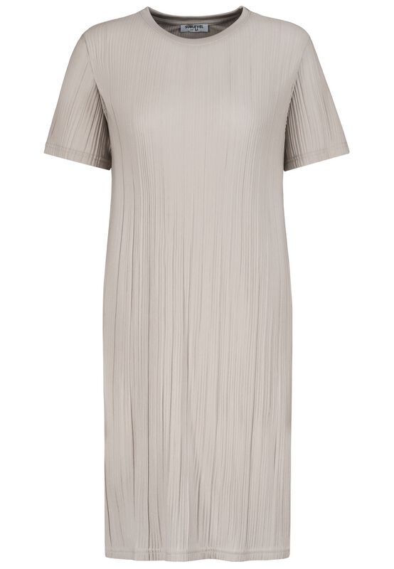 Middellang kjole  av Sublevel - JERSEY PLISSEE KJOLE - Damer - beige