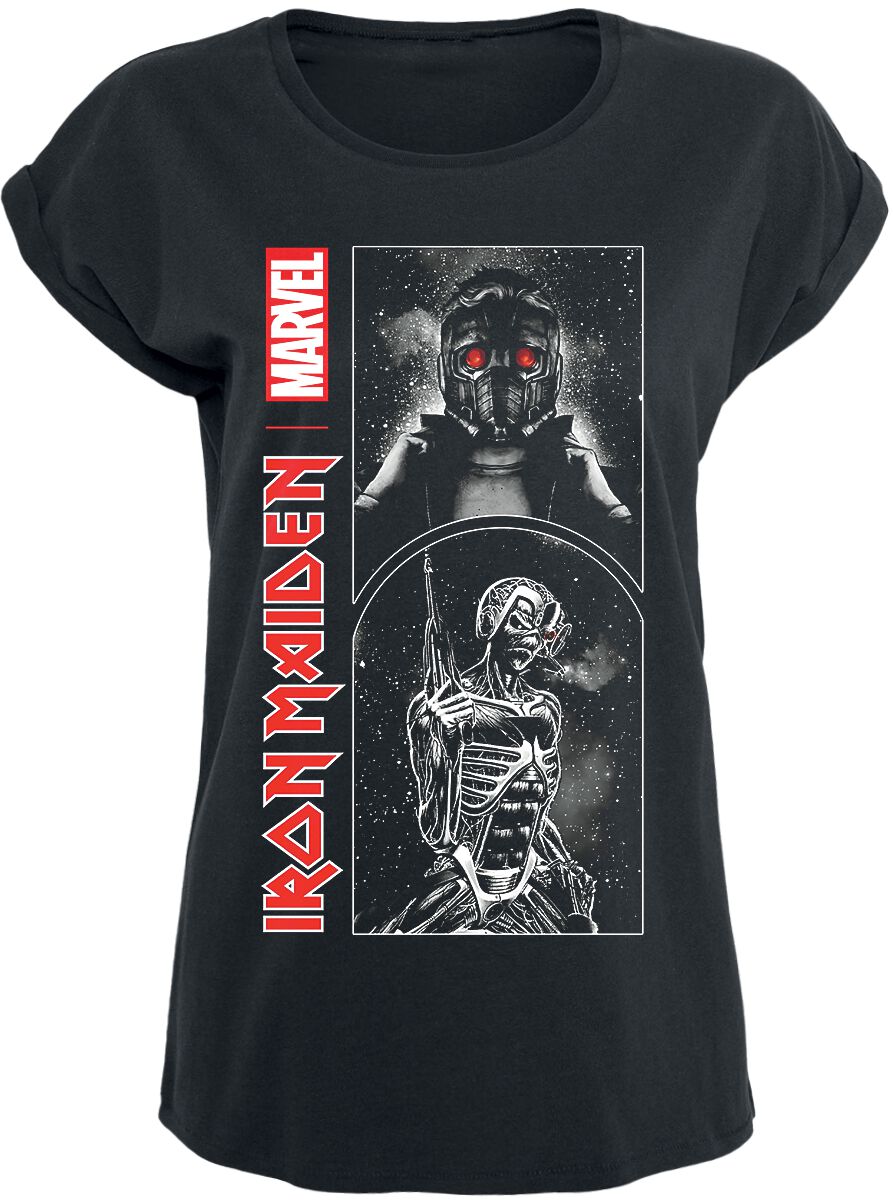 T-Shirt Manches courtes de Iron Maiden - Iron Maiden x Marvel Collection - Marvel Starlord - S à L -