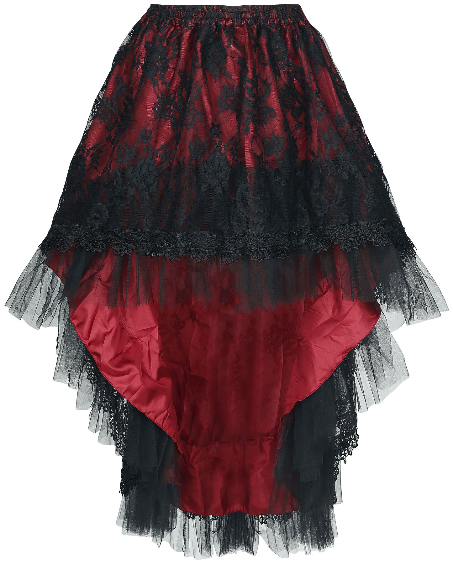 Sinister Gothic Gothic Skirt Medium-length skirt black red
