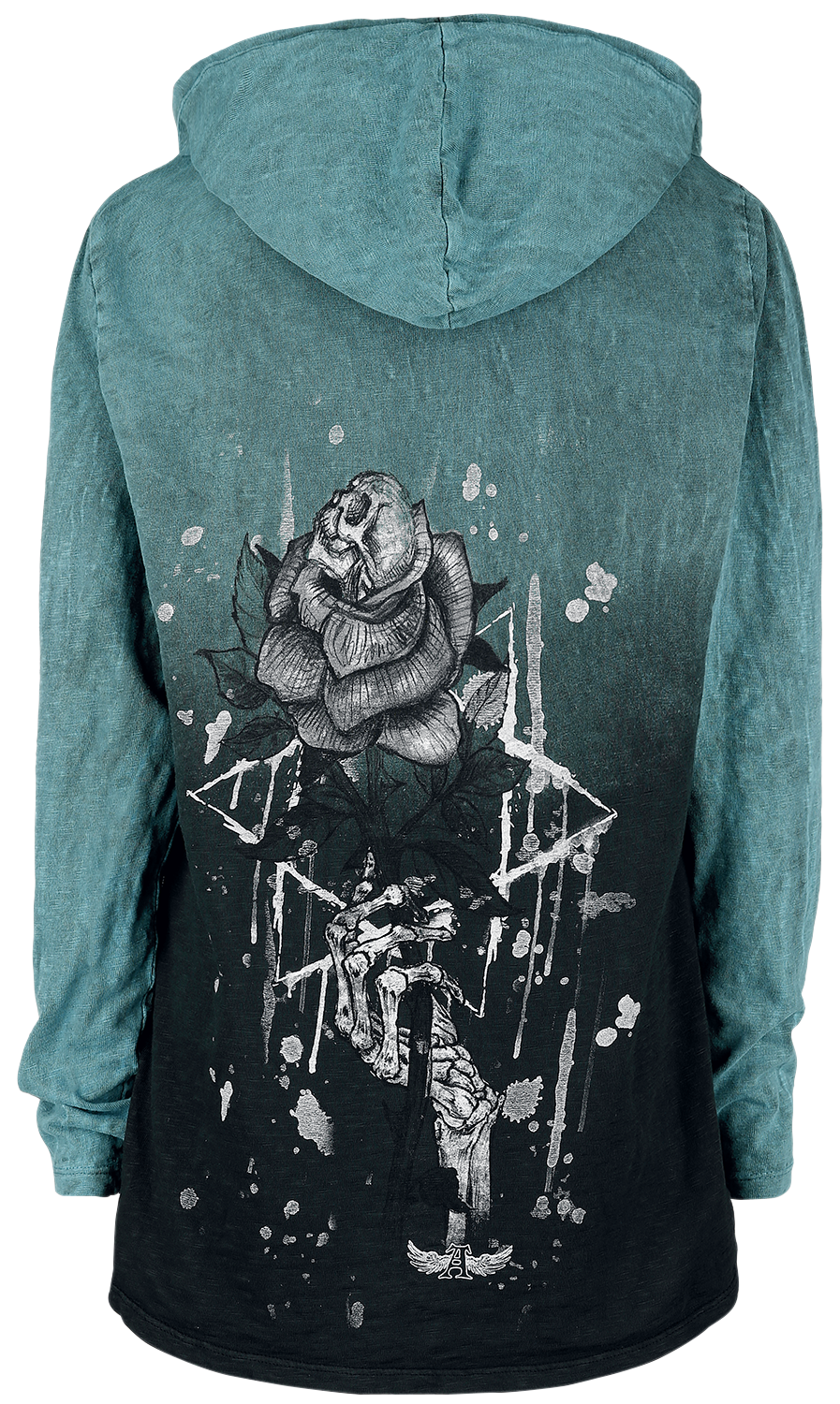 Alchemy England Kapuzenpullover - The Garden Rose - S bis L - für Damen - Größe S - blau