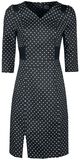 Cecelia Polka Dot Wiggle Dress, H&R London, Mittellanges Kleid
