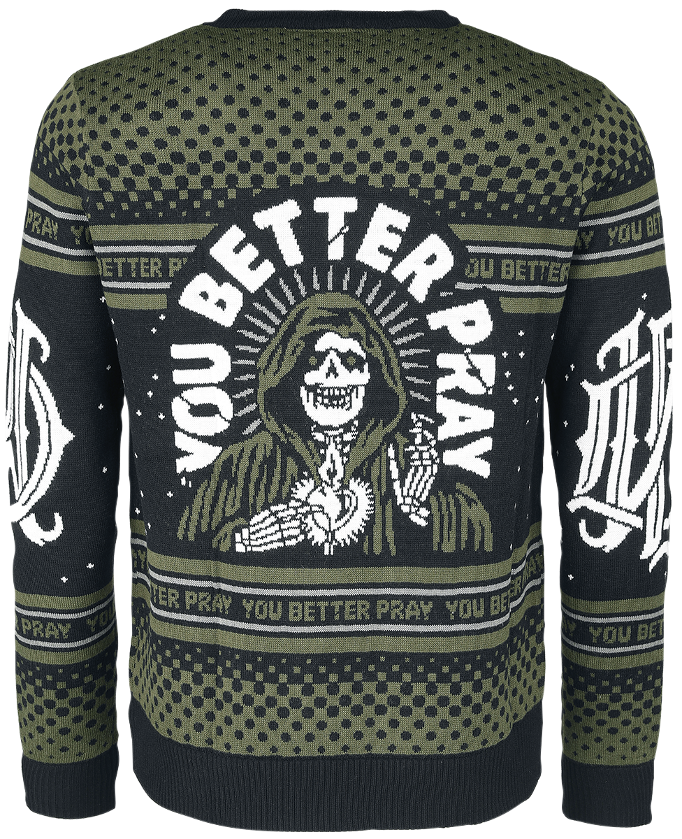 Parkway Drive Holiday Sweater 2022 Weihnachtspullover multicolor