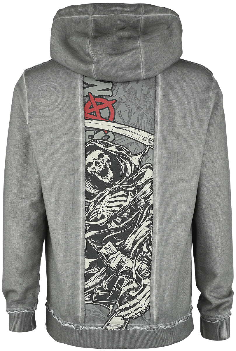 Sons Of Anarchy Charming California Kapuzenjacke grau