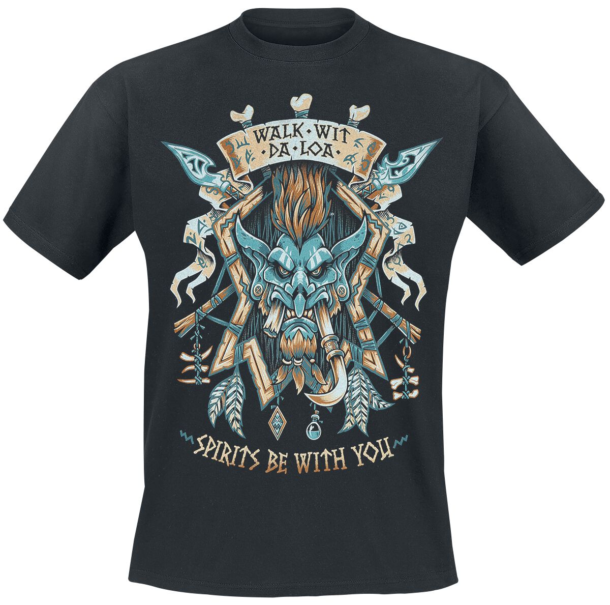 Image of World Of Warcraft Legion Voljin Memorial T-Shirt schwarz