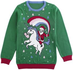 Unicorn And Santa, Ugly Christmas Sweater, Sweatshirt