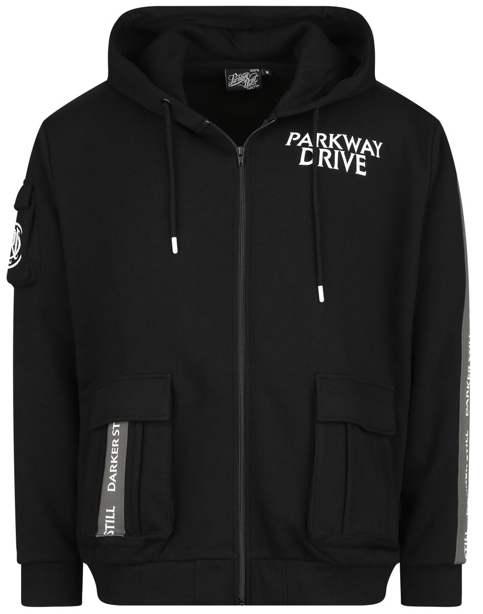 Parkway Drive Kapuzenjacke – EMP Signature Collection – M bis L – für Männer – Größe M – schwarz/dunkelgrau  – EMP exklusives Merchandise!