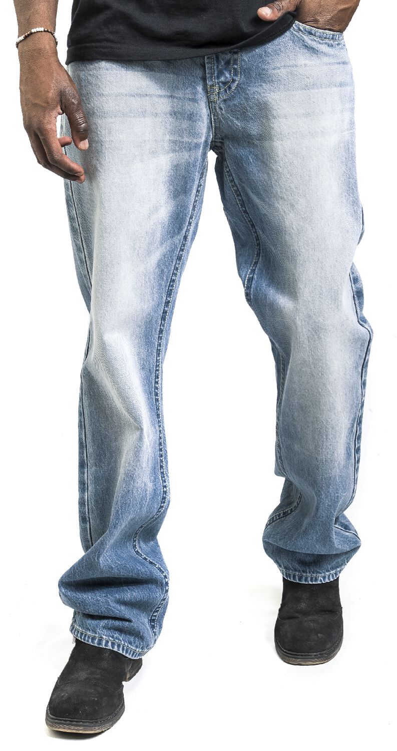 Rock Rebel by EMP Donna Jeans Neri con Lavaggio Leggero e