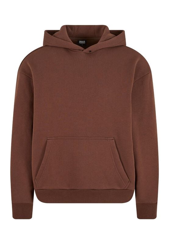 Urban Classics Fluffy Hoody Kapuzenpullover braun in L