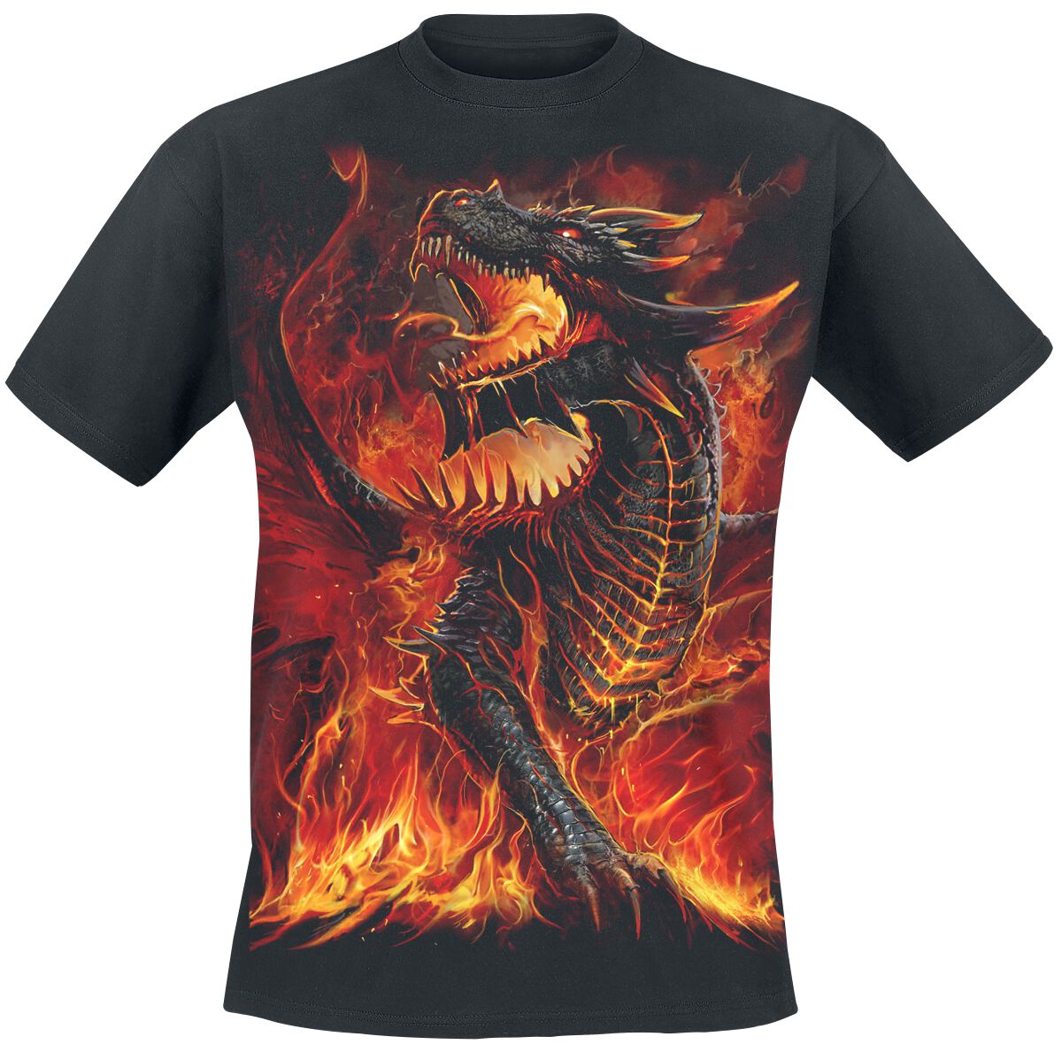 Spiral Draconis T-Shirt schwarz in L
