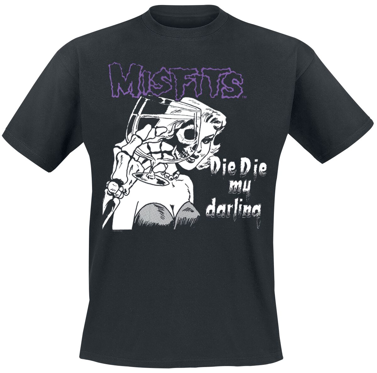 Misfits Die T-Shirt schwarz Misfits Die T-Shirt schwarz