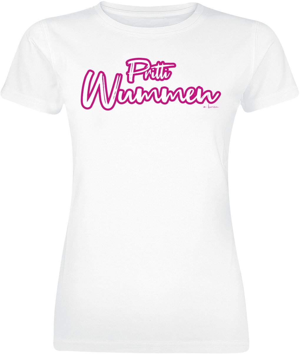 Sprüche Pritti Wummen T-Shirt weiß