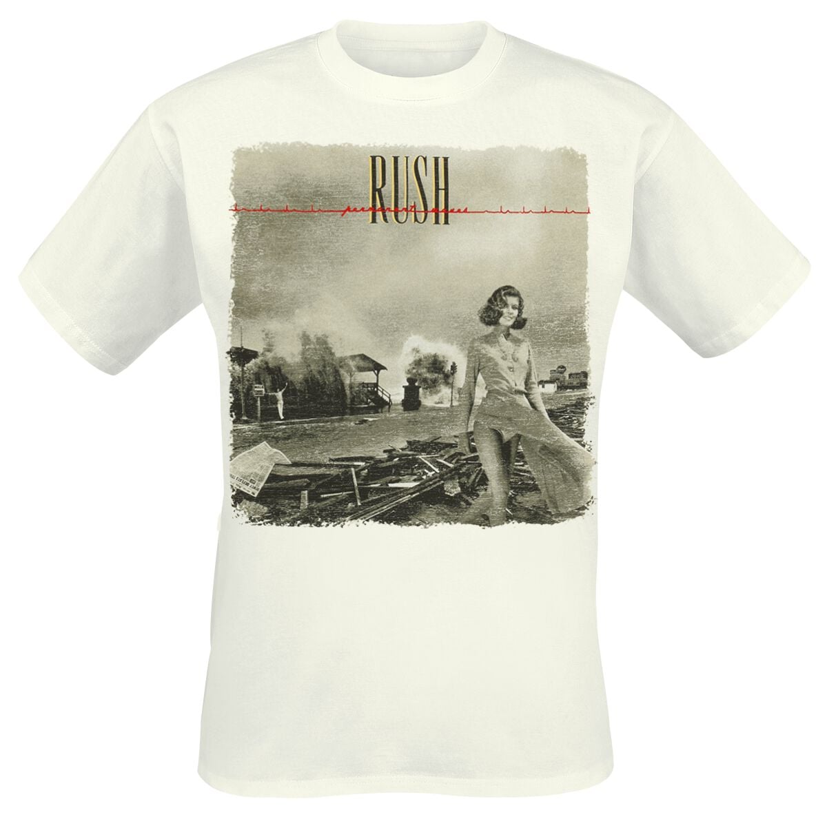 T-Shirt Manches courtes de Rush - Permanent Waves - S à XXL - pour Homme - blanc