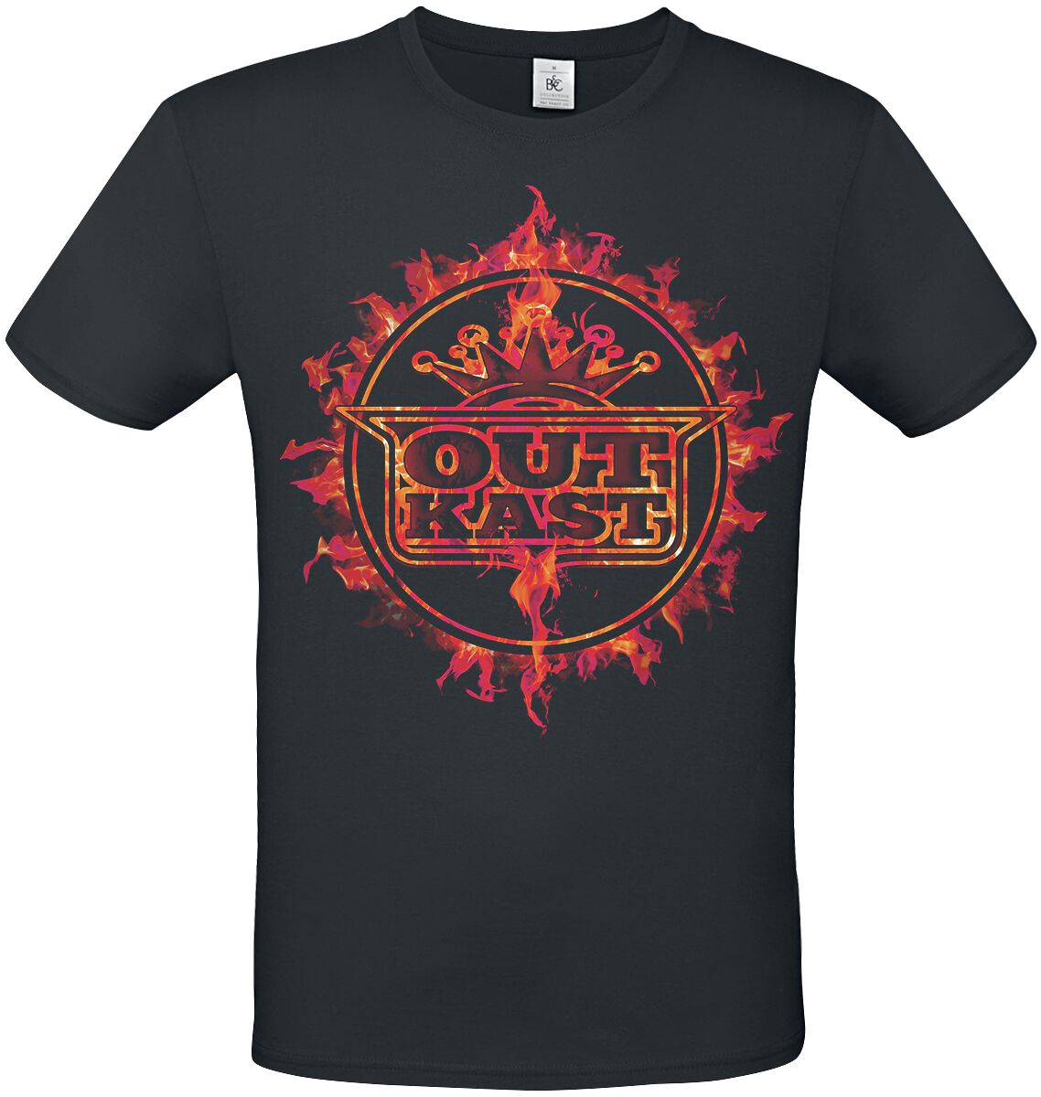OutKast Flame Logo T-Shirt schwarz in S