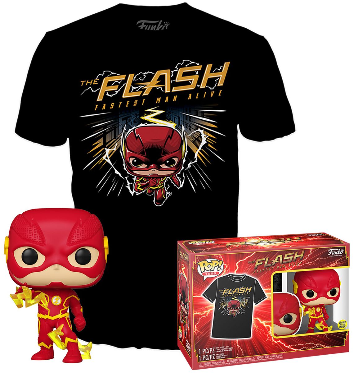 Levně The Flash Vinylová figurka č.1097 The Flash POP! a tričko Sberatelská postava standard