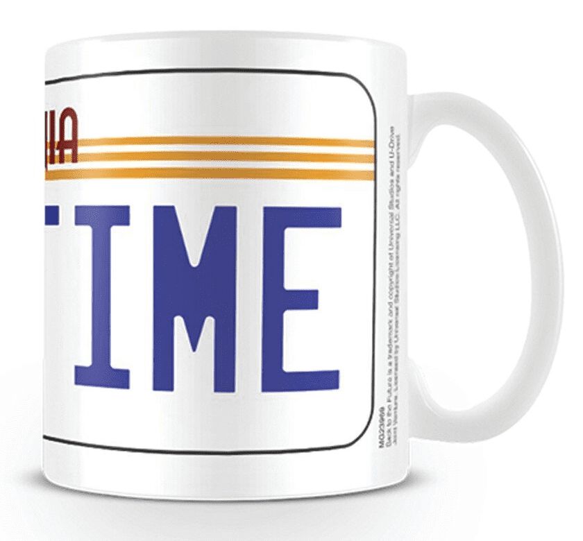Back To The Future Numberplate Cup multicolor