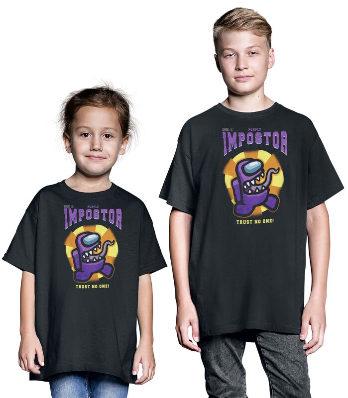 Kinder Teens (Gr. 140-176) Kids - Purple Imposter | Among Us T-Shirt