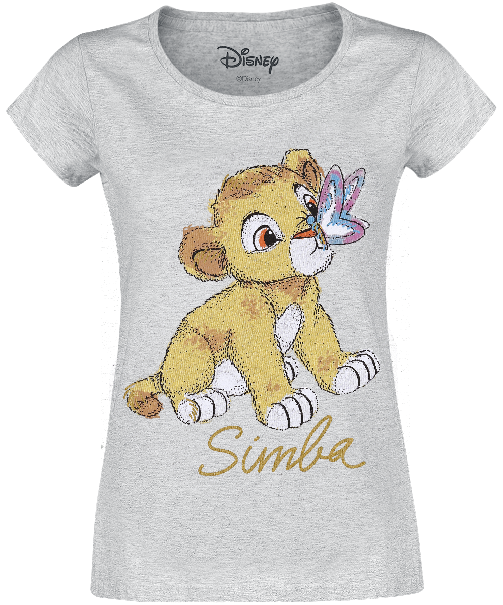 The Lion King - Simba - Baby - Girls shirt - mottled grey image