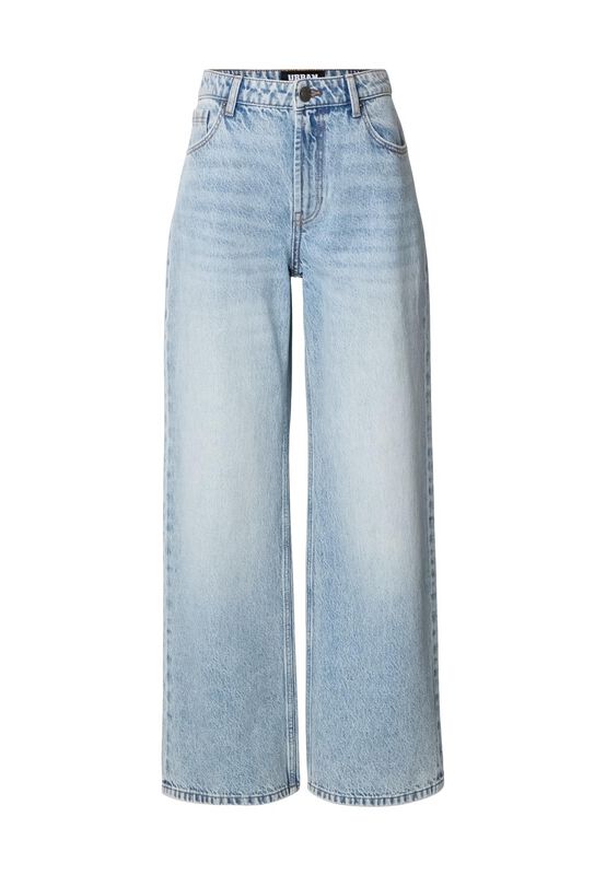 Jeans  van Urban Classics - Ladies Regular Wide Leg Jeans - Vrouwen - lichtblauw