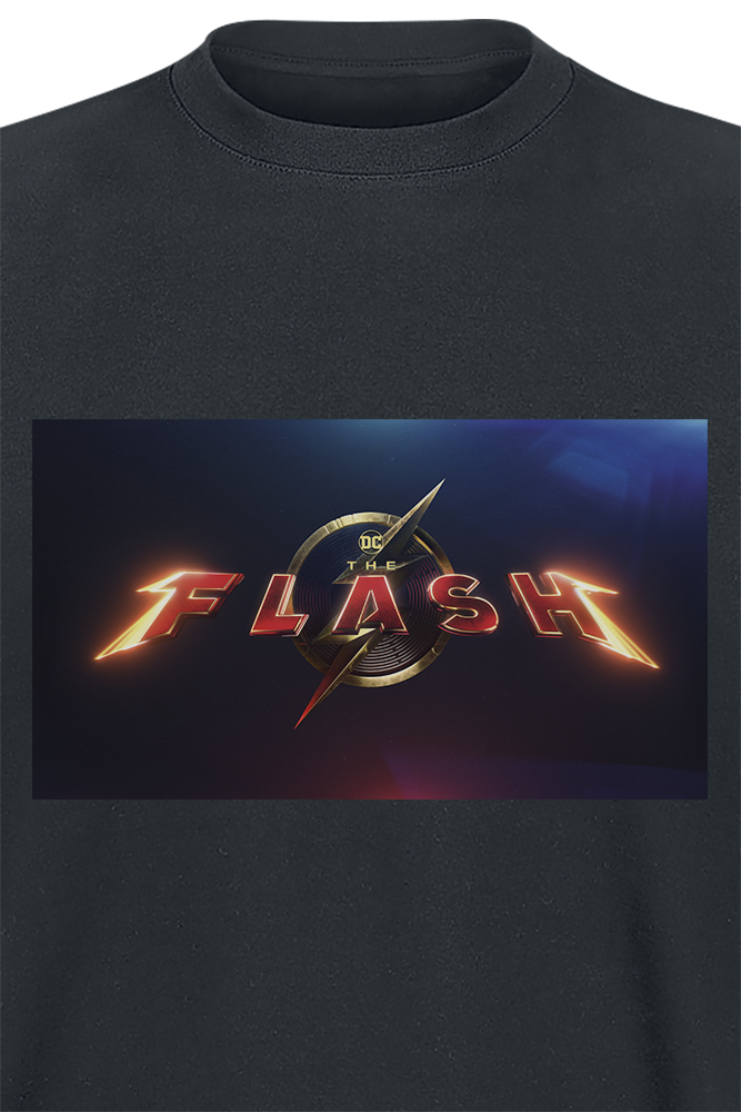 The Flash - DC Comics T-Shirt - Movie Logo - S bis XXL - für Männer - Größe XL - schwarz  - Lizenzierter Fanartikel